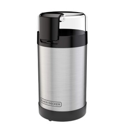 BLACK+DECKER Stainless Steel Electric Coffee Grinder 2-3 Cup Capacity One Touch Control