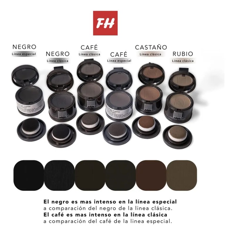 Fully Hair Hairline Powder Polvo Para Retocar Cuero