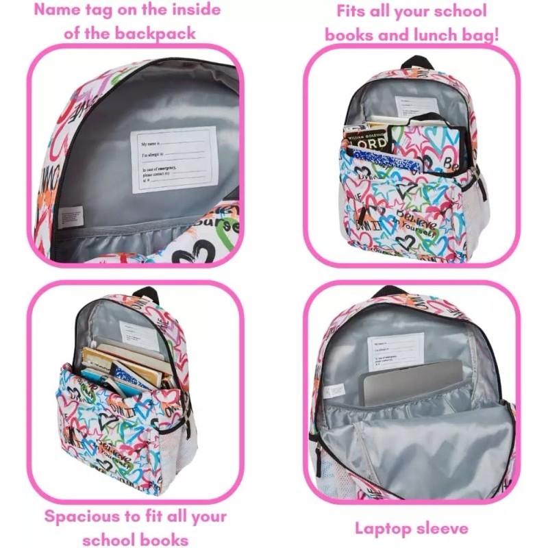 Club Libby Lu Mochila Escolar Viaje Con Botella + Lonchera
