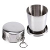 Asixx Stainless Steel Folding Cup, Extendable Cup, Outdoor, Small, Lightweight,