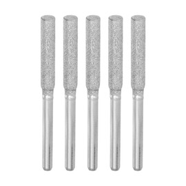 HARFINGTON 5pcs Diamond Chainsaw Sharpener Bits 5/32" 4mm Cylinder Head Electric Chain Saw Grinder