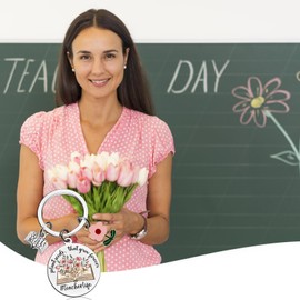 Christmas Gifts For Teachers Teacher Appreation Gifts For Women Men Best Teacher Ever Keychain Gift End Of Year Teachers Present From Student Thank You Gift for Thanksgiving Valentines Day Graduation