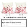 Valentines Day Pillow Covers 18x18 Inch Pink Love Heart Throw
