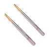 OATIPHO 2sets 2pcs Electroplated Stainless Steel Eyebrow Tweezers Flat and