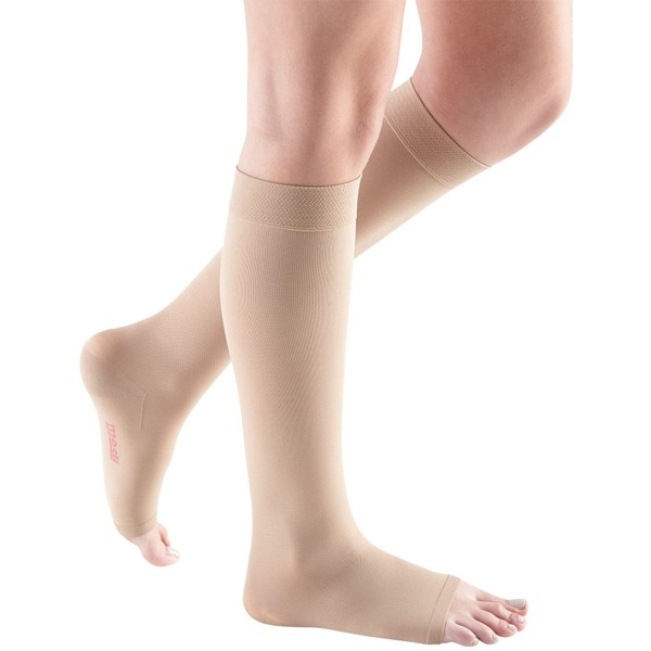 Medi Comfort Open Toe Knee Highs - 30-40 mmHg Petite Sandstone I Reg Petite 494-I-SANDSTONE