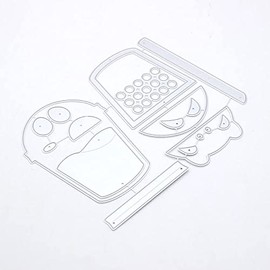 KSCRAFT Linda plantilla de metal para cortar té Boba para manualidades, álbumes de recortes, tarjetas de papel de bricolaje (tamaño grande)