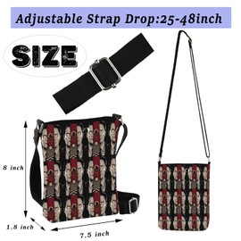 PLITI T Peaks Crime TV Show Gift T Peaks Fans Crossbody Bag Twin Inspired Gift TP TV Show Inspired Merchandise, T Peaks Cbagu