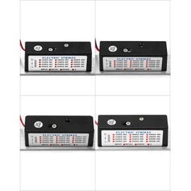 QWORK Electric Door Strike Lock, Input Voltage 12VDC, Fail-Safe/Fail-Secure Adjustable, Heavy Duty Power Door Crash Lock for Door Access Control System Mortise or Cylindrical Lock