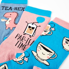Urban Eccentric Unisex Tea Socks Gift Set | Gift | 3 Pairs | Cotton Rich Socks | Premium Socks | Novelty | Gifts