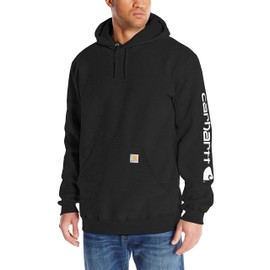 Carhartt Midweight Sleeve Logo Hoodie Black, black