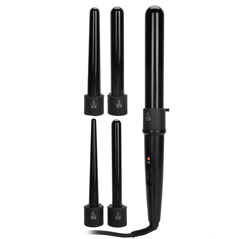 5‑In‑1 Curling Iron LED Adjustable Temperature Hair Styling Curling Iron