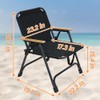 BESTHLS 2 Pack Folding Camping Chair, 600D Oxford with Wooden