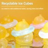 Reusable Ice Cubes for Drinks, 12Pcs Colorful Duck Shape Plastic