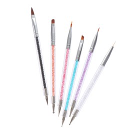 IWOWHERO 6Pcs Nail Art DIY Painting Pens Set Durable Manicure Tools for Creative Nail Designs for Beginners and Enthusiasts Comfortable Grip and Lightweight Design