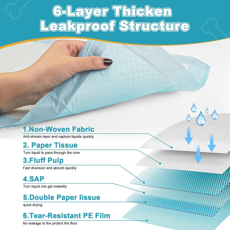 Rabbit Pee Pads, Disposable Super Absorbent Diaper, Pet Toilet/Potty Training