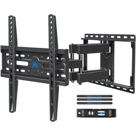 Mounting Dream TV Wall Mount for 32-65 Inch Television,Mount with Swivel and Tilt, Full Motion Bracket with Articulating Dual Arms, Fits 16inch Studs, Max VESA 400X400 mm, 99lbs, MD2380