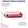 4 PCS Please Do Not Slam The Door Sign Stickers,