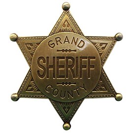 Denix Sheriffstern Grand County messingfarbend