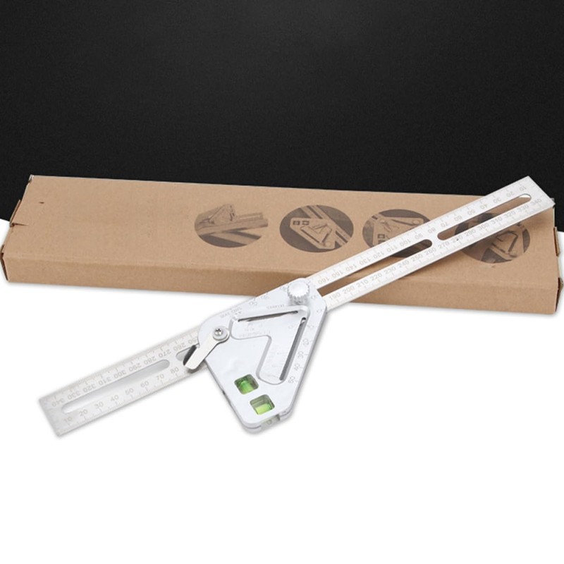 Operitacx Combination Square Tool Multifunctional Angle Ruler for Woodworking Durable