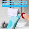 3 Pcs Plastic Toothpaste Tube Dispenser, Rolling Squeezer Stand for