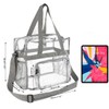 M MUNCASO Clear Tote Bag, Large Toiletry Bag Clear Crossbody