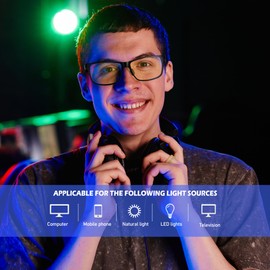 ANYLUV Blue Light Blocking Glasses Men Computer Gaming Glasses Lightweight Al-Mg Metal Anti Eyestrain Eye Protection