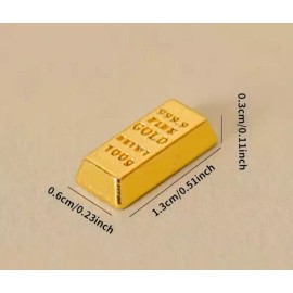 Unbranded 20pcs 1:12 Miniature Faux Gold Bars for Dollhouse 6" figure mini fountain