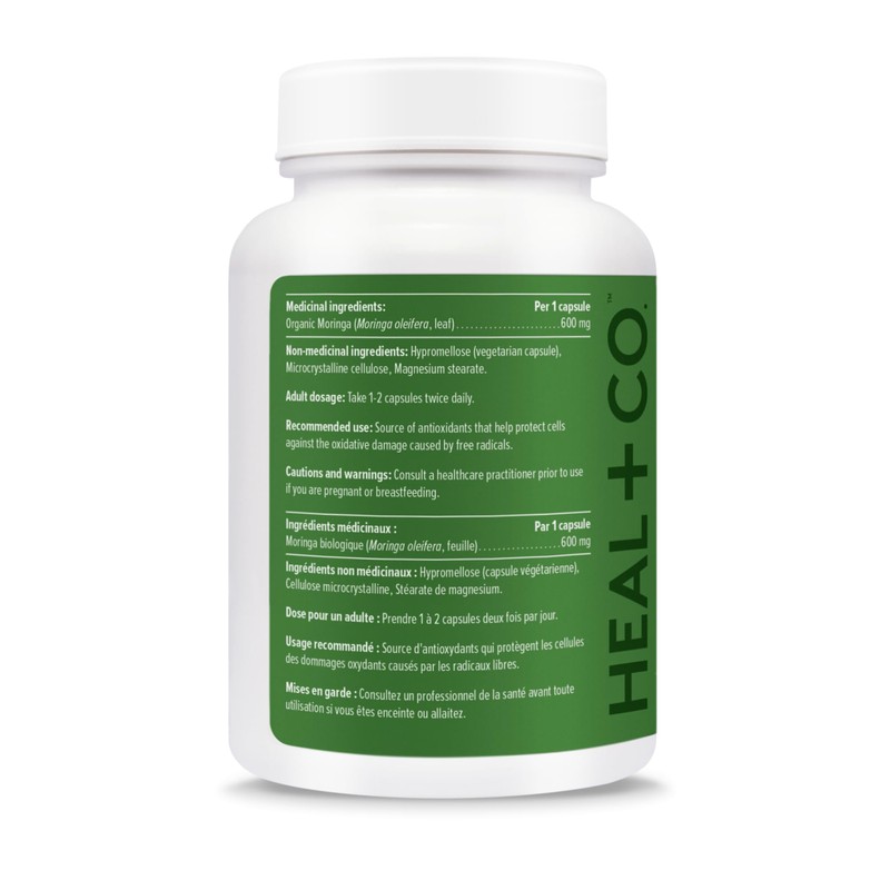 Heal + Co. Moringa 120 Capsules