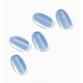 NOVA, Female Founded, Semi Cured Gel Nail Strips (Stardust) - The 10 Minute Manicure. Salon-Quality, Works with Any Nail Lamp, Easy to Apply & Remove - Incl. Nail File & Wooden Stick (Stardust)