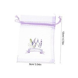 Alipis 10Pcs Lavender Sachet Drawstring Bags Versatile Organza Gauze Bags for Storing Dried Herbs Petals Jewelry and Weddings and Special Occasions