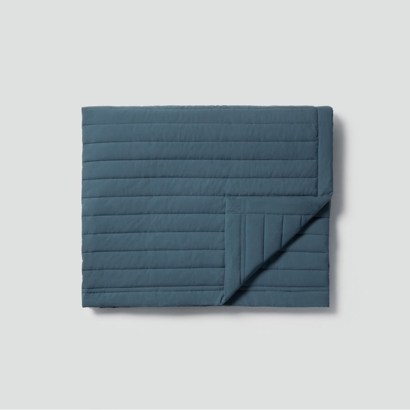 JAJU [JAJU] Cotton Washing Pigment Reversible Pad_SS_Teal Blue