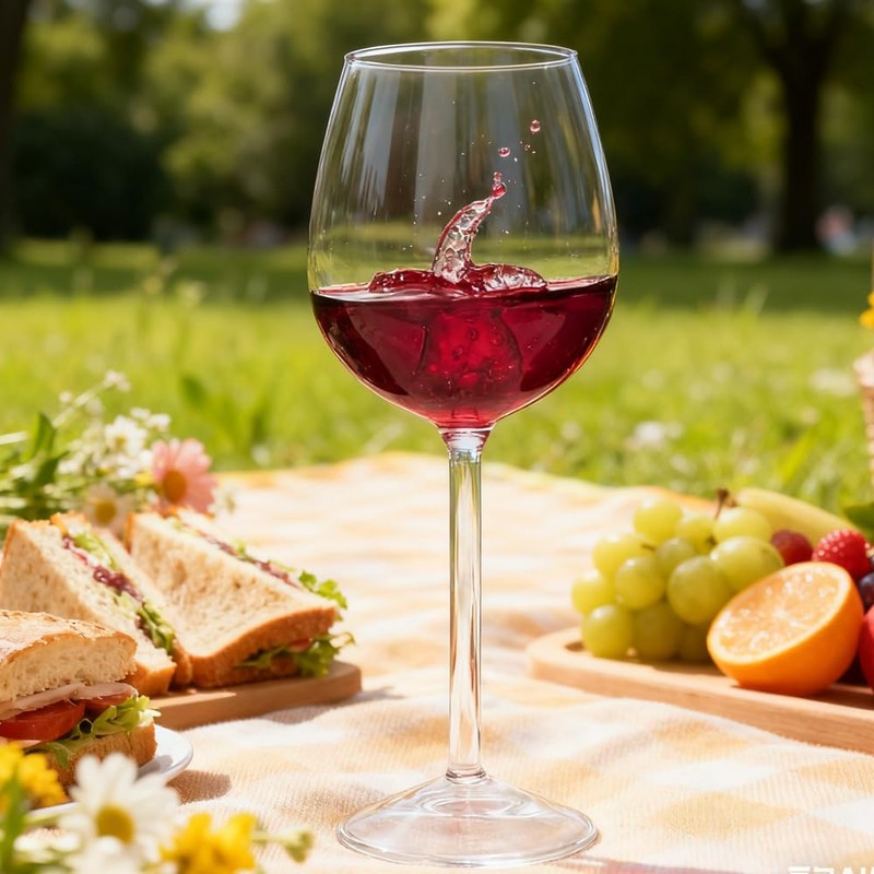 evomosa Starfish Wine Glasses Red Wine Glass with Starfish Inside