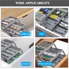 Drawer Organizer, Multi Level Collapsible Drawer Organizer with Adjustable Compartments,