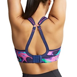 Panache Women's High Impact Underwire Sports Bra, Cyber Swirl, 38E