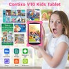 Contixo Kids Learning Tablet and Kids Headphone Bundle - V10