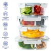 Orii Orii 4 Piece Glass Food Storage Compartment Containers with