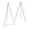 Audio-Visual Direct Lightweight Steel Telescoping Display Easel, 65 Inches (2)