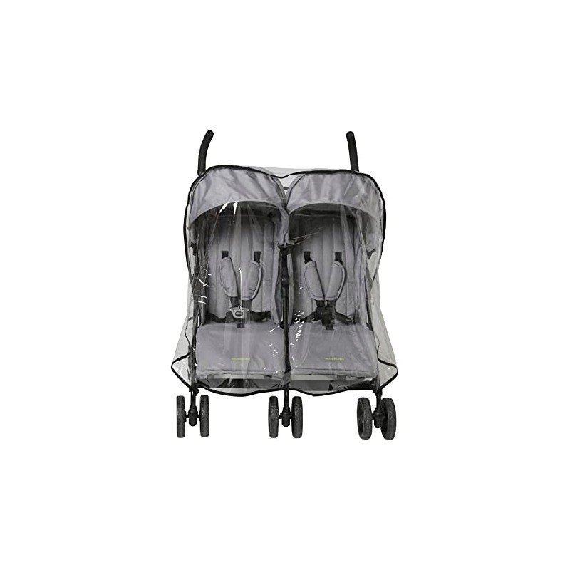 VERTBAUDET Universal Double Sided Ribbed Pushchair Rain Cover Transparent