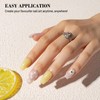 MelodySusie Semi Cured Gel Nail Strips (Cute Yellow)- Works with