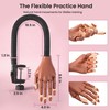 Rolybag Practice Hand for Acrylic Nails, Flexible Nail Practice Hands,