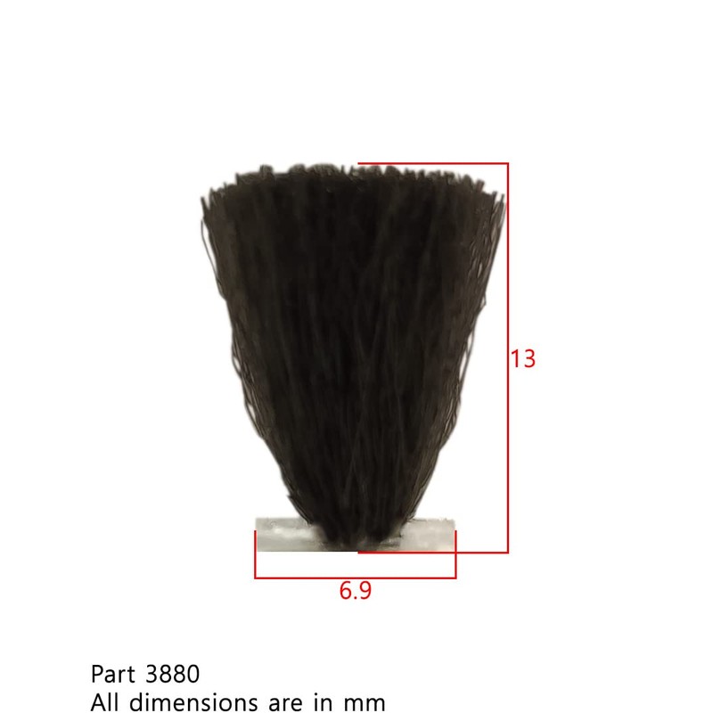 Brush Pile Black Draught Brush Gasket Seal for Upvc 6.9mm