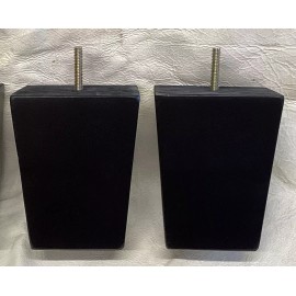 Unbranded Metro Furniture Feet Chair Ottoman Cabinet Sofa Ebony  Tapered 2 legs 5" Tall