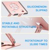 360°Rotating Laptop Stand, Ergonomic Adjustable Foldable Notebook Riser, Metal Computer