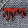 *Glitter* Dripping Blood Enamel Pin - Drip Slash Wound Gash