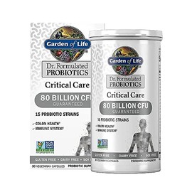 Garden of Life Dr. Formulated Probiotics Critical Care 80 Billion Cfu 15 Cepas Colon Health And Immune System, 30 Cpsulas                             
