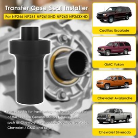 Fits for Chevy GMC NP246 NP261 NP261XHD NP263 NP263XHD Front-Output Seal Install Tool T-M109RAC Adapt-A-Case Trucks Transfer Case Seal Installer 1998-Up