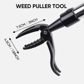 ZALAOR Weed Puller Tool for Garden – Stand Up Weed Puller Tool with 4 Claws – Manual Root Removal Tools for Lawn & Yard – Durable Weeds Grabber for Dandelions, Thistles, Deep Roots