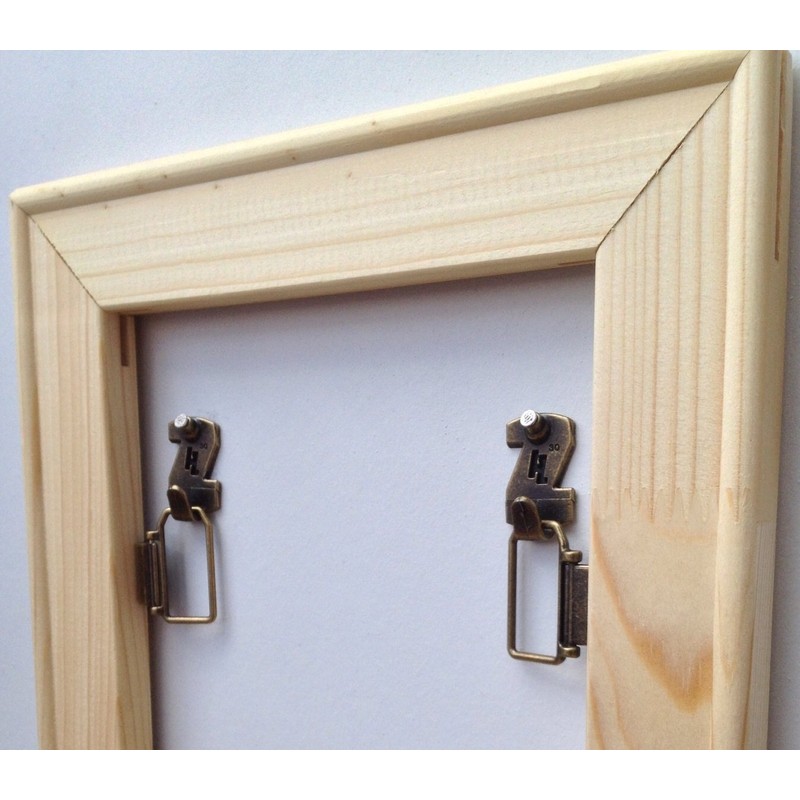 HangZ 11031 Flat Mount 2-Hole D-Ring Picture Hanger Kit, 30lb