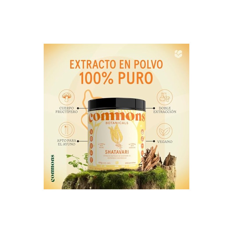 Hongo Shatavari Extracto Puro Polvo 100 Suplemento Natural Cuerpo Fructífero