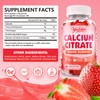 2 Pack Calcium Citrate Gummies 1200 mg, Calcium Supplement for